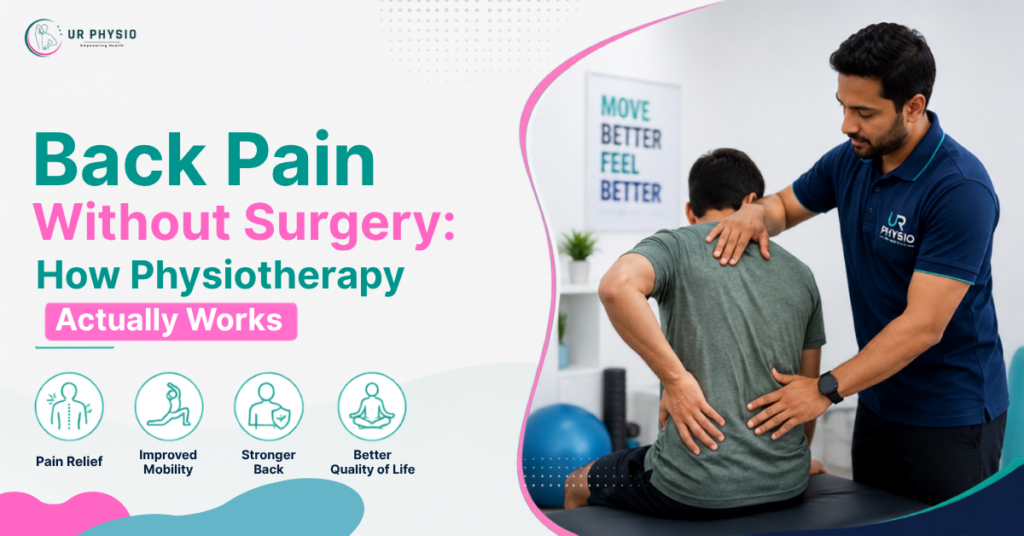 Back pain without surgery – how physiotherapy works, UR Physio Clinic Jaipur